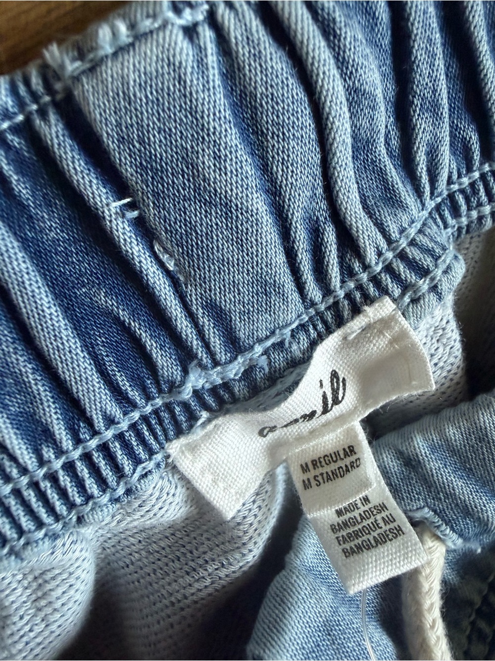 Aerie Wide Leg Pull-On Jeans in Light Blue -new with tags - Picture 4 of 4